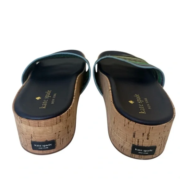 KATE SPADE NEW YORK Stripped Breeze Slide Platform Wedges - Picture 7 of 10